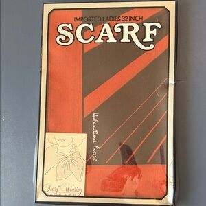 Valentine Love Women's Red and Brown Printed Scarf - 32 Inch